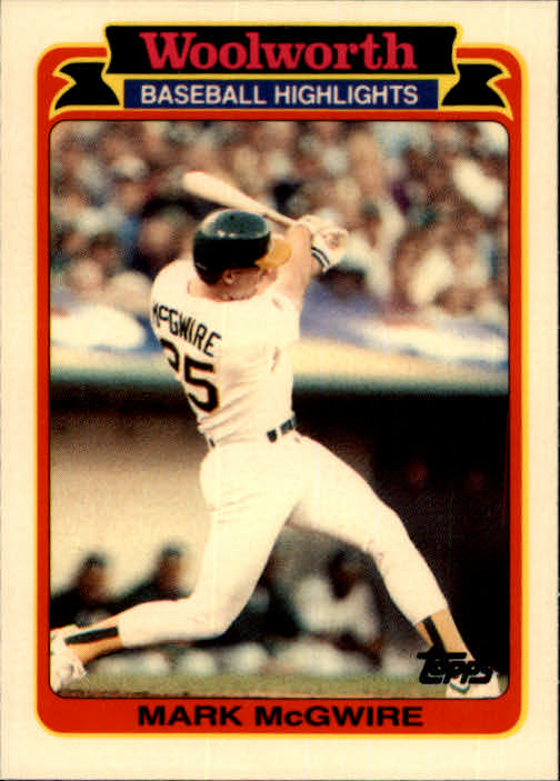 1989 Woolworth's Topps #27 Mark McGwire