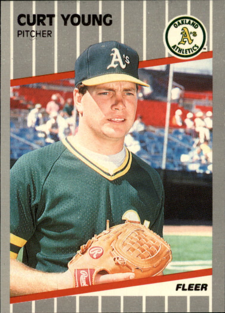 1989 Fleer Glossy #26 Curt Young