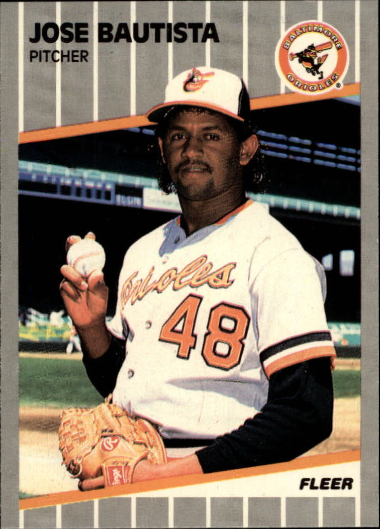 1989 Fleer Glossy #608 Jose Bautista