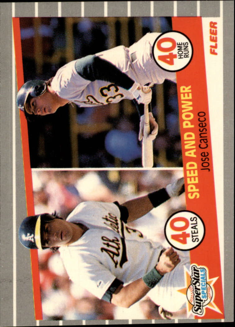 1989 Fleer Glossy #628 Jose Canseco 40/40