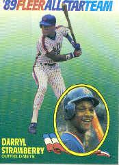 1989 Fleer All-Stars #10 Darryl Strawberry