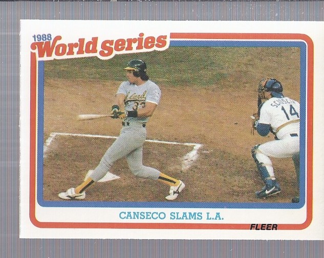 1989 Fleer World Series #3 Jose Canseco