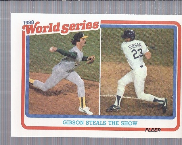 1989 Fleer World Series #5 Kirk Gibson