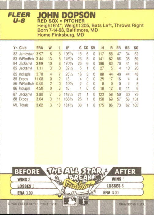 B1886- 1989 Fleer Update BB Karte #S 1-132 + Rookies -du Pick- 15 + Gratis US - Bild 17 von 251