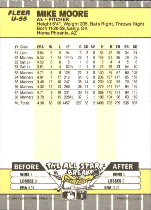 B1886- 1989 Fleer Update BB Karte #S 1-132 + Rookies -du Pick- 15 + Gratis US - Bild 103 von 251