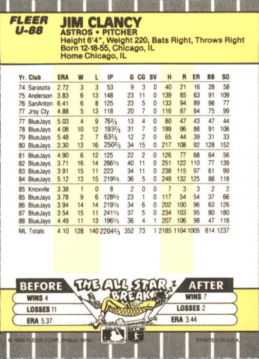 B1886- 1989 Fleer Update BB Karte #S 1-132 + Rookies -du Pick- 15 + Gratis US - Bild 165 von 251