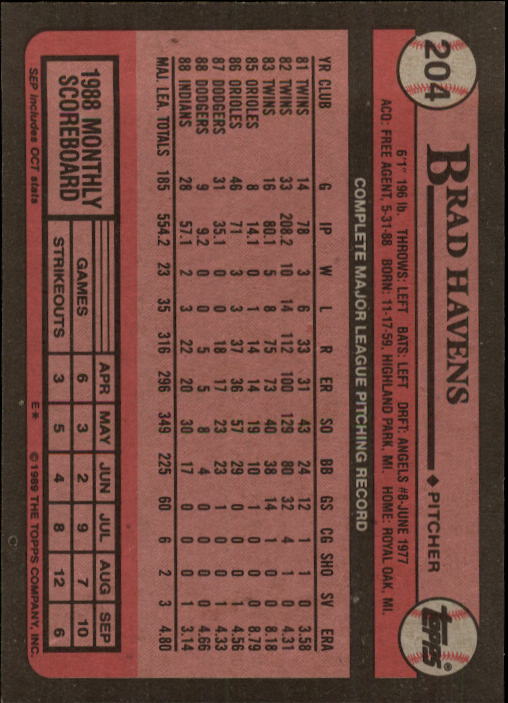 A0415- 1989 Topps Baseball Cards 201-400 +Rookies -You Pick- 15+ FREE US SHIP - Picture 9 of 395