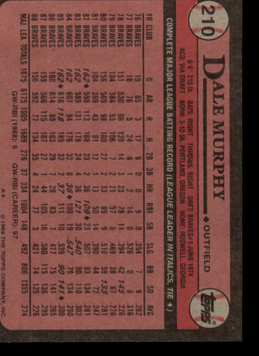 A0415- 1989 Topps Baseball Cards 201-400 +Rookies -You Pick- 15+ FREE US SHIP - Picture 21 of 395