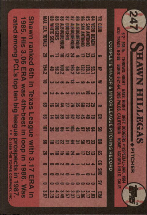 A0415- 1989 Topps Baseball Cards 201-400 +Rookies -You Pick- 15+ FREE US SHIP - Picture 93 of 395