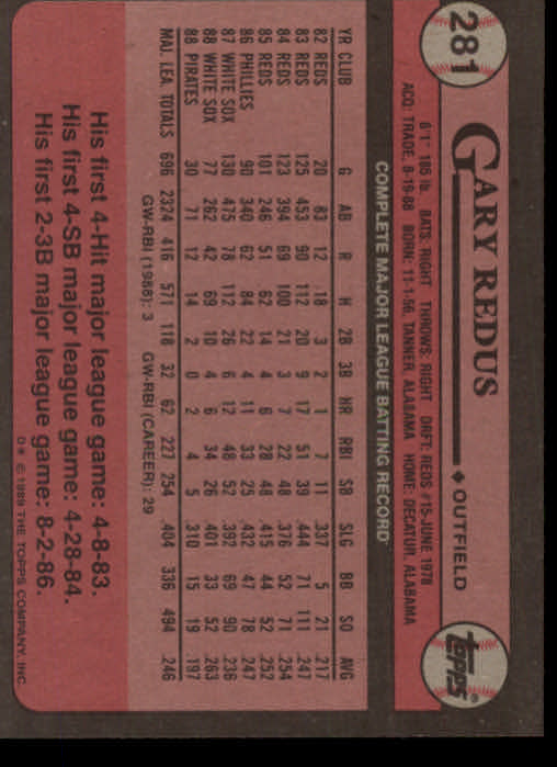 A0415- 1989 Topps Baseball Cards 201-400 +Rookies -You Pick- 15+ FREE US SHIP - Picture 159 of 395