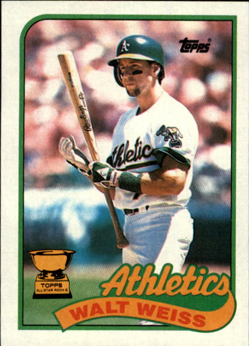 1989 Topps #316 Walt Weiss - A's Athletics - NM-MT
