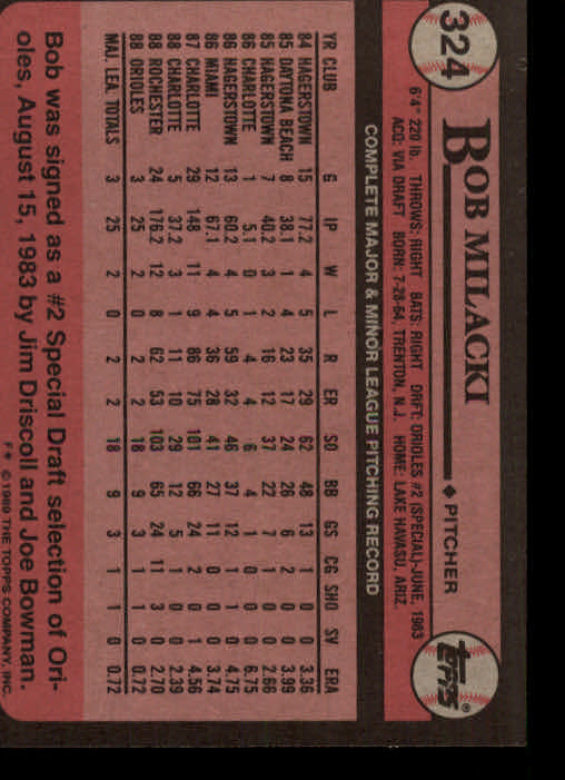 A0415- 1989 Topps Baseball Cards 201-400 +Rookies -You Pick- 15+ FREE US SHIP - Picture 245 of 395
