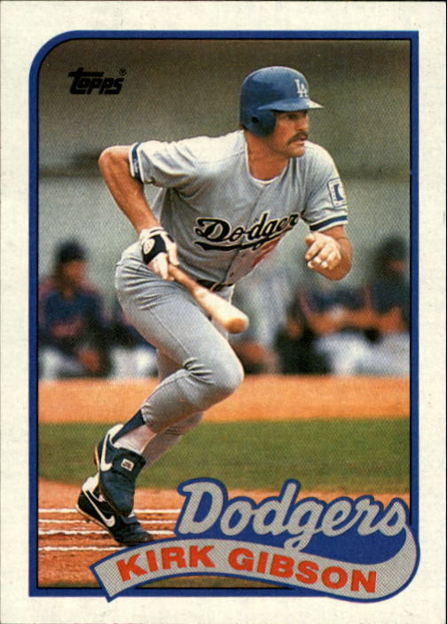 1989 Topps #340 Kirk Gibson - Dodgers - NM-MT