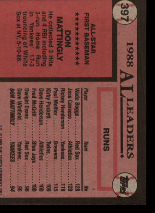 A0415- 1989 Topps Baseball Cards 201-400 +Rookies -You Pick- 15+ FREE US SHIP - Picture 389 of 395