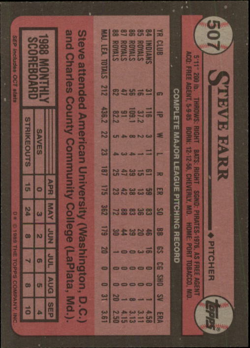 A0415- 1989 Topps Baseball Karten 401-600 + Rookies -du Pick- 15 + Gratis US - Bild 215 von 401