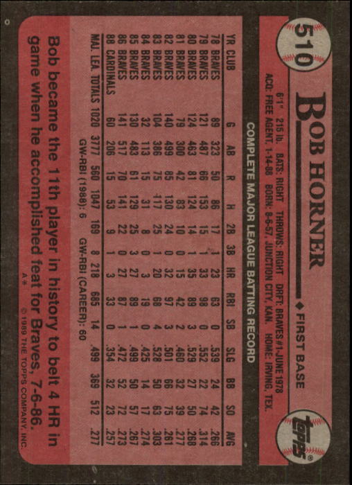 A0415- 1989 Topps Baseball Karten 401-600 + Rookies -du Pick- 15 + Gratis US - Bild 221 von 401