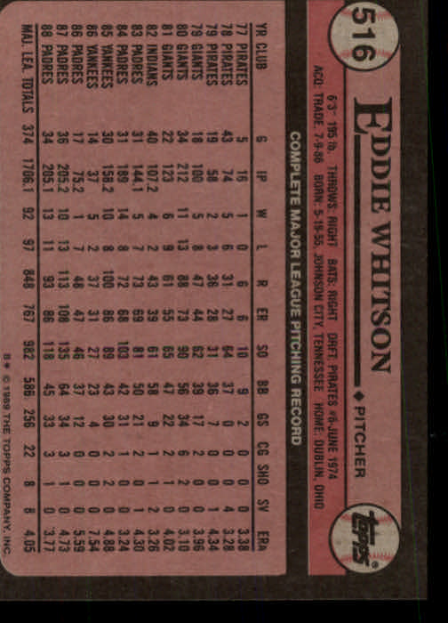 A0415- 1989 Topps Baseball Karten 401-600 + Rookies -du Pick- 15 + Gratis US - Bild 233 von 401