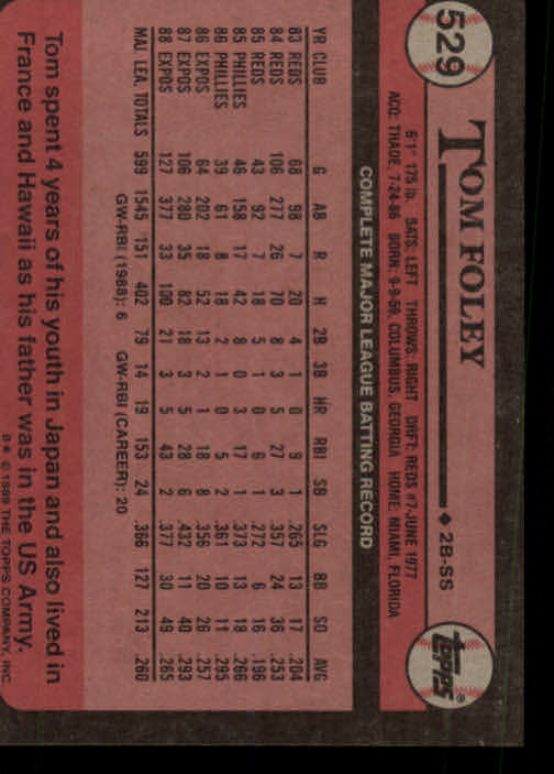 A0415- 1989 Topps Baseball Karten 401-600 + Rookies -du Pick- 15 + Gratis US - Bild 259 von 401
