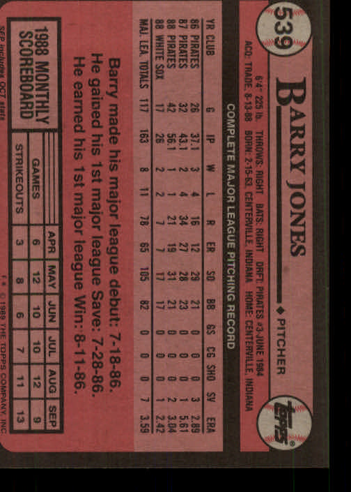 A0415- 1989 Topps Baseball Karten 401-600 + Rookies -du Pick- 15 + Gratis US - Bild 279 von 401