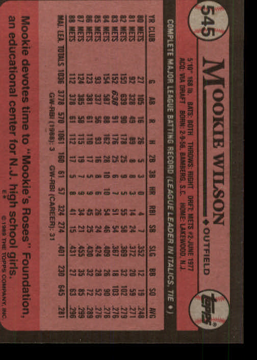 A0415- 1989 Topps Baseball Karten 401-600 + Rookies -du Pick- 15 + Gratis US - Bild 291 von 401