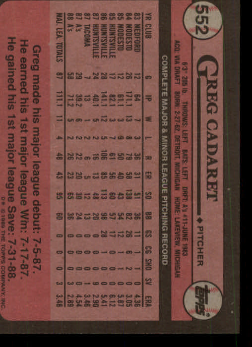 A0415- 1989 Topps Baseball Karten 401-600 + Rookies -du Pick- 15 + Gratis US - Bild 305 von 401