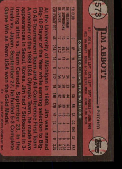 A0415- 1989 Topps Baseball Karten 401-600 + Rookies -du Pick- 15 + Gratis US - Bild 347 von 401