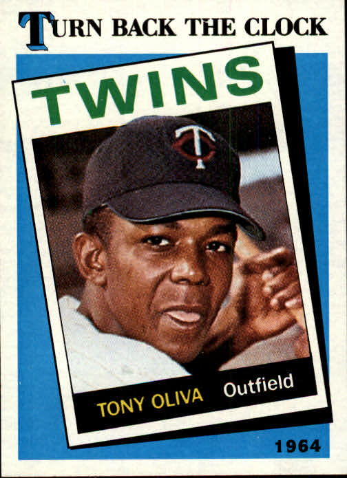 1989 Topps #665B Tony Oliva TBC 64/COR fabricated/card