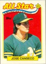 1989 Topps Tiffany #401 Jose Canseco AS