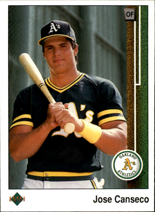 1989 Upper Deck #371 Jose Canseco UER/Strikeout total 391/should be 491