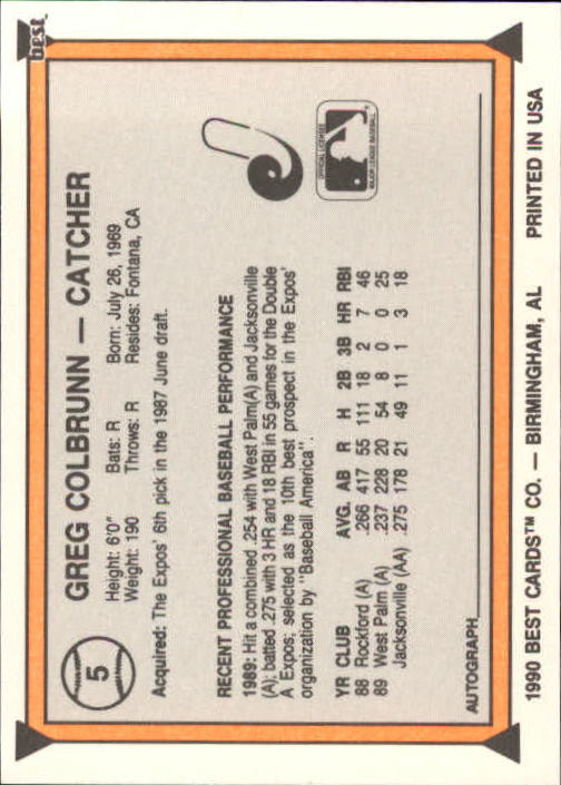 A1072- 1990 Best Baseball Minor League Cards 1-200 -You Pick- 15+ FREE US SHIP - Picture 9 of 379
