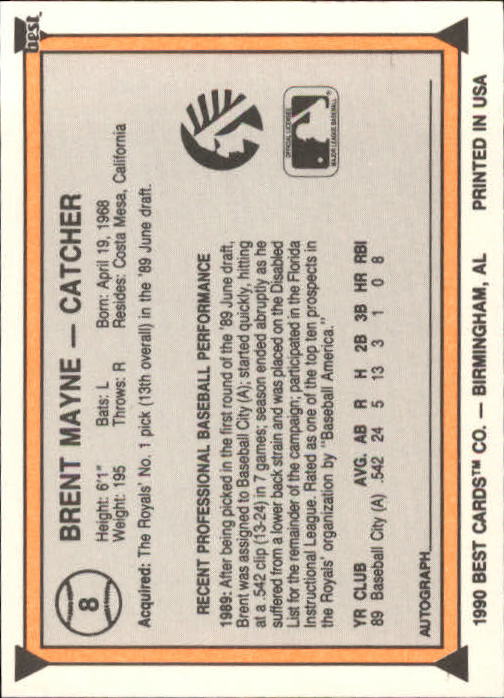 A1072- 1990 Best Baseball Minor League Cards 1-200 -You Pick- 15+ FREE US SHIP - Picture 15 of 379