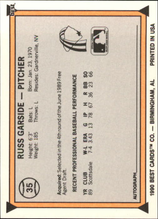 A1072- 1990 Best Baseball Minor League Cards 1-200 -You Pick- 15+ FREE US SHIP - Picture 69 of 379