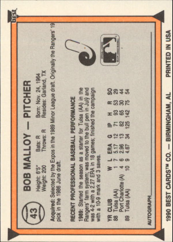 A1072- 1990 Best Baseball Minor League Cards 1-200 -You Pick- 15+ FREE US SHIP - Picture 85 of 379