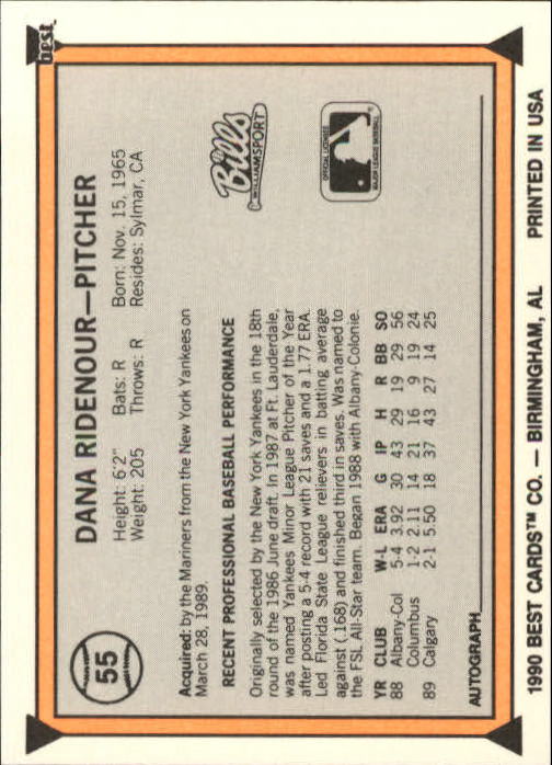A1072- 1990 Best Baseball Minor League Cards 1-200 -You Pick- 15+ FREE US SHIP - Picture 109 of 379