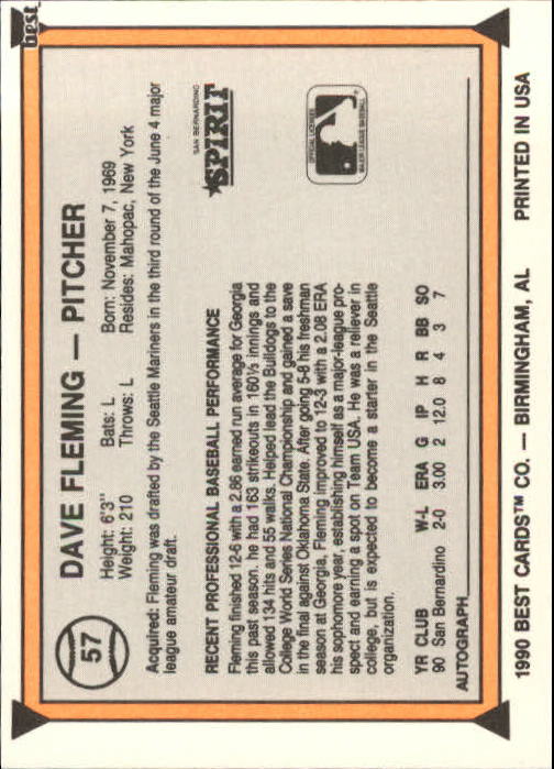 A1072- 1990 Best Baseball Minor League Cards 1-200 -You Pick- 15+ FREE US SHIP - Picture 113 of 379