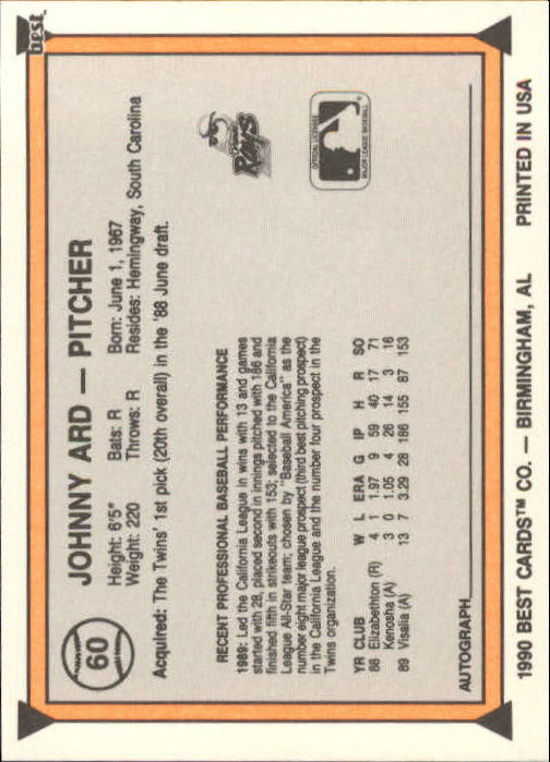 A1072- 1990 Best Baseball Minor League Cards 1-200 -You Pick- 15+ FREE US SHIP - Picture 119 of 379