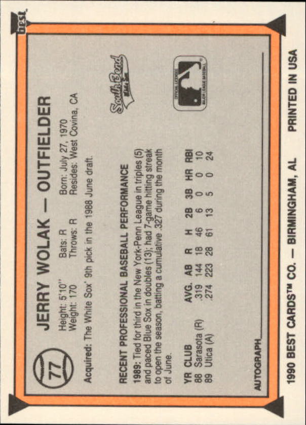 A1072- 1990 Best Baseball Minor League Cards 1-200 -You Pick- 15+ FREE US SHIP - Picture 153 of 379