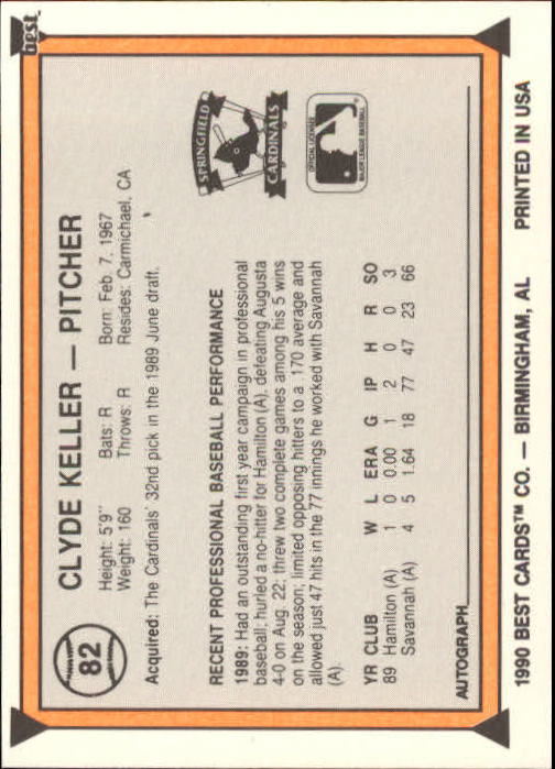 A1072- 1990 Best Baseball Minor League Cards 1-200 -You Pick- 15+ FREE US SHIP - Picture 163 of 379