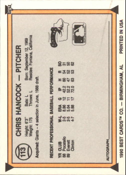 A1072- 1990 Best Baseball Minor League Cards 1-200 -You Pick- 15+ FREE US SHIP - Picture 225 of 379