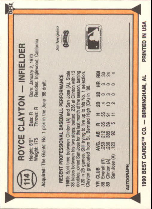 A1072- 1990 Best Baseball Minor League Cards 1-200 -You Pick- 15+ FREE US SHIP - Picture 227 of 379