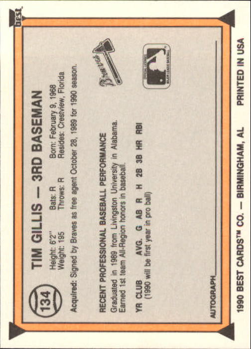 A1072- 1990 Best Baseball Minor League Cards 1-200 -You Pick- 15+ FREE US SHIP - Picture 261 of 379
