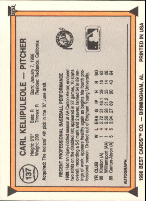 A1072- 1990 Best Baseball Minor League Cards 1-200 -You Pick- 15+ FREE US SHIP - Picture 267 of 379