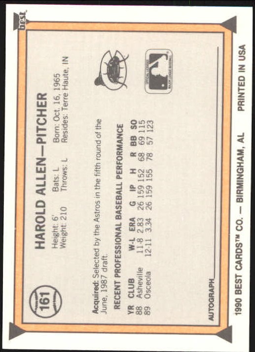 A1072- 1990 Best Baseball Minor League Cards 1-200 -You Pick- 15+ FREE US SHIP - Picture 309 of 379
