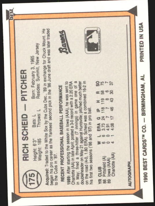 A1072- 1990 Best Baseball Minor League Cards 1-200 -You Pick- 15+ FREE US SHIP - Picture 329 of 379