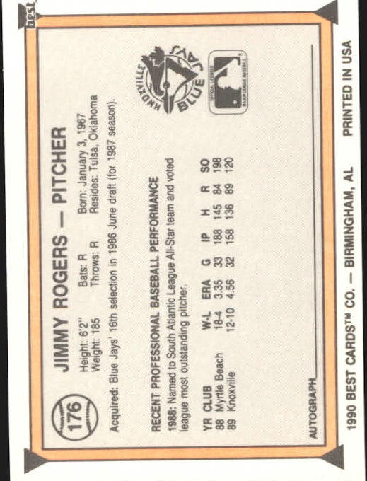 A1072- 1990 Best Baseball Minor League Cards 1-200 -You Pick- 15+ FREE US SHIP - Picture 331 of 379