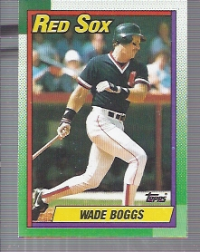 1990 Topps Wax Box Cards #A Wade Boggs