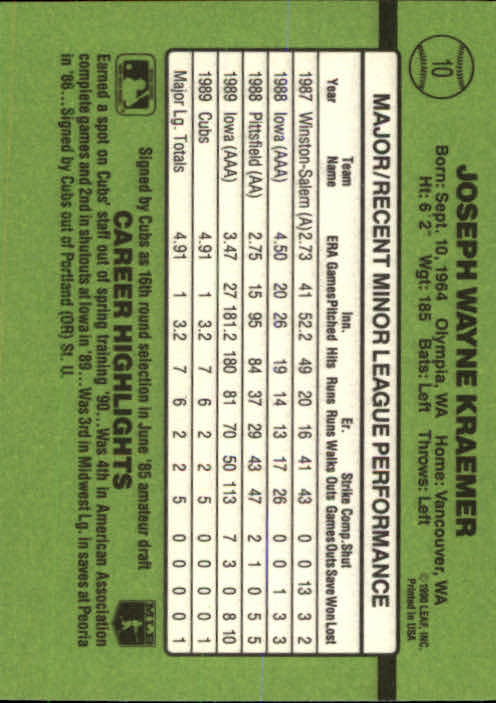 1990 Donruss Rookies Baseball (Pick Card From List) C69 04-24 - Picture 17 of 101