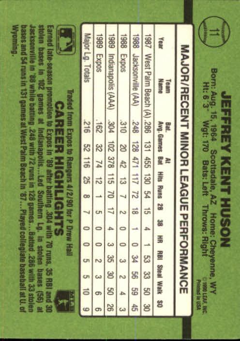 1990 Donruss Rookies Baseball (Pick Card From List) C69 04-24 - Picture 19 of 101