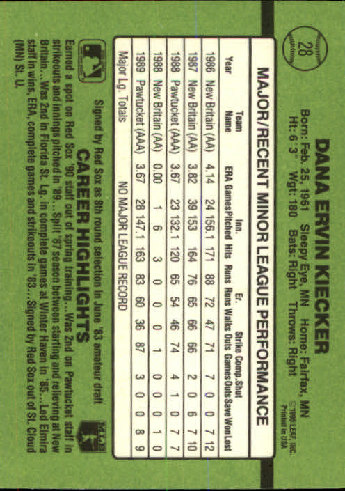 1990 Donruss Rookies Baseball (Pick Card From List) C69 04-24 - Picture 47 of 101