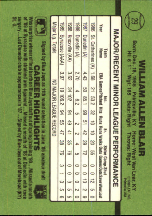 1990 Donruss Rookies Baseball (Pick Card From List) C69 04-24 - Picture 49 of 101